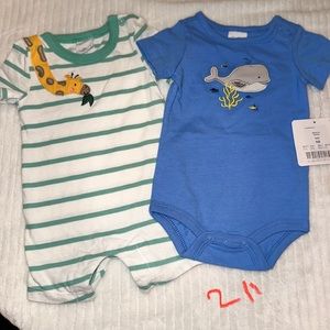 #211 Starting Out Onesies One NWT & one EUC